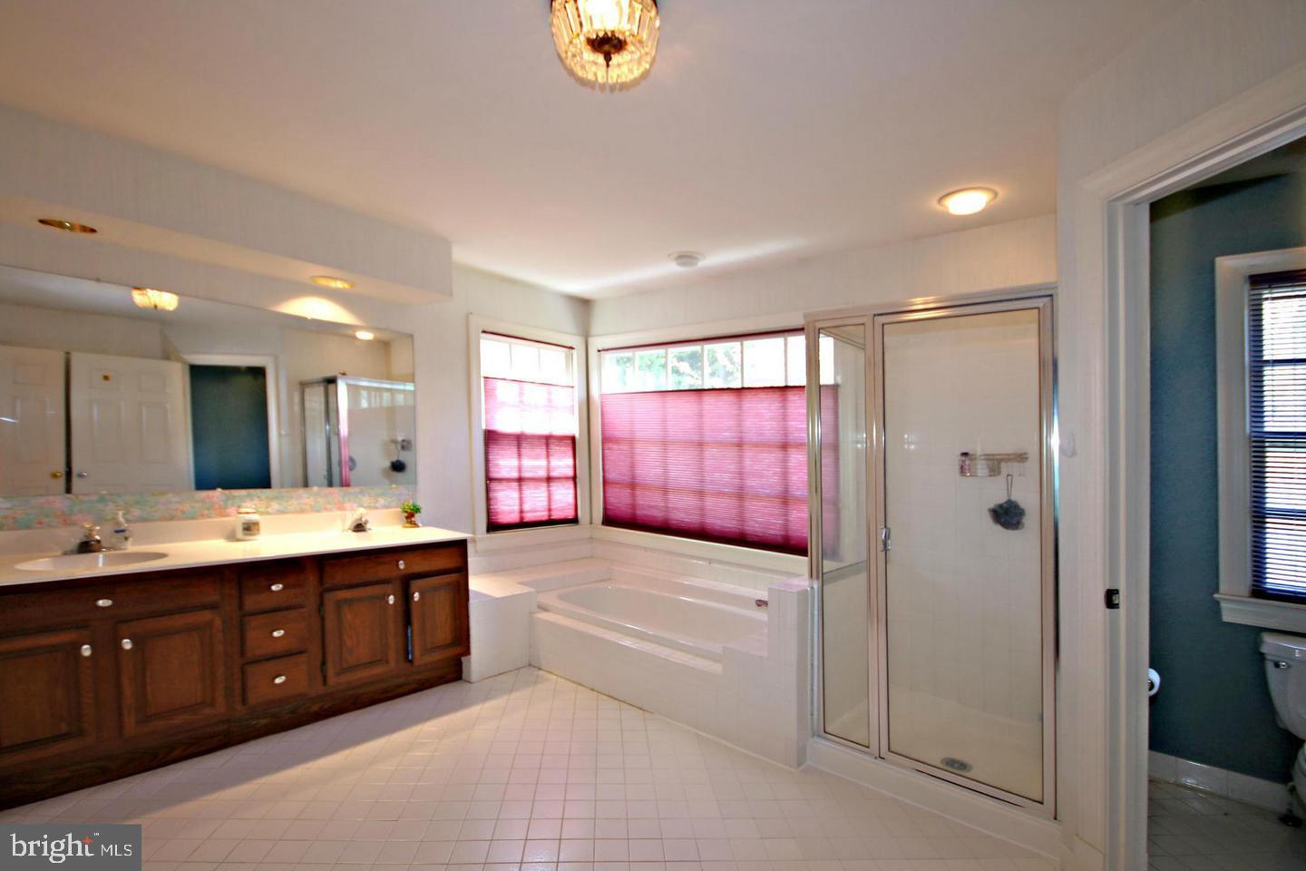 4708 Silverbrook Way Bowie, MD 20720 - Photo 16 of 21 a bathroom with a tub sink shower and mirror
