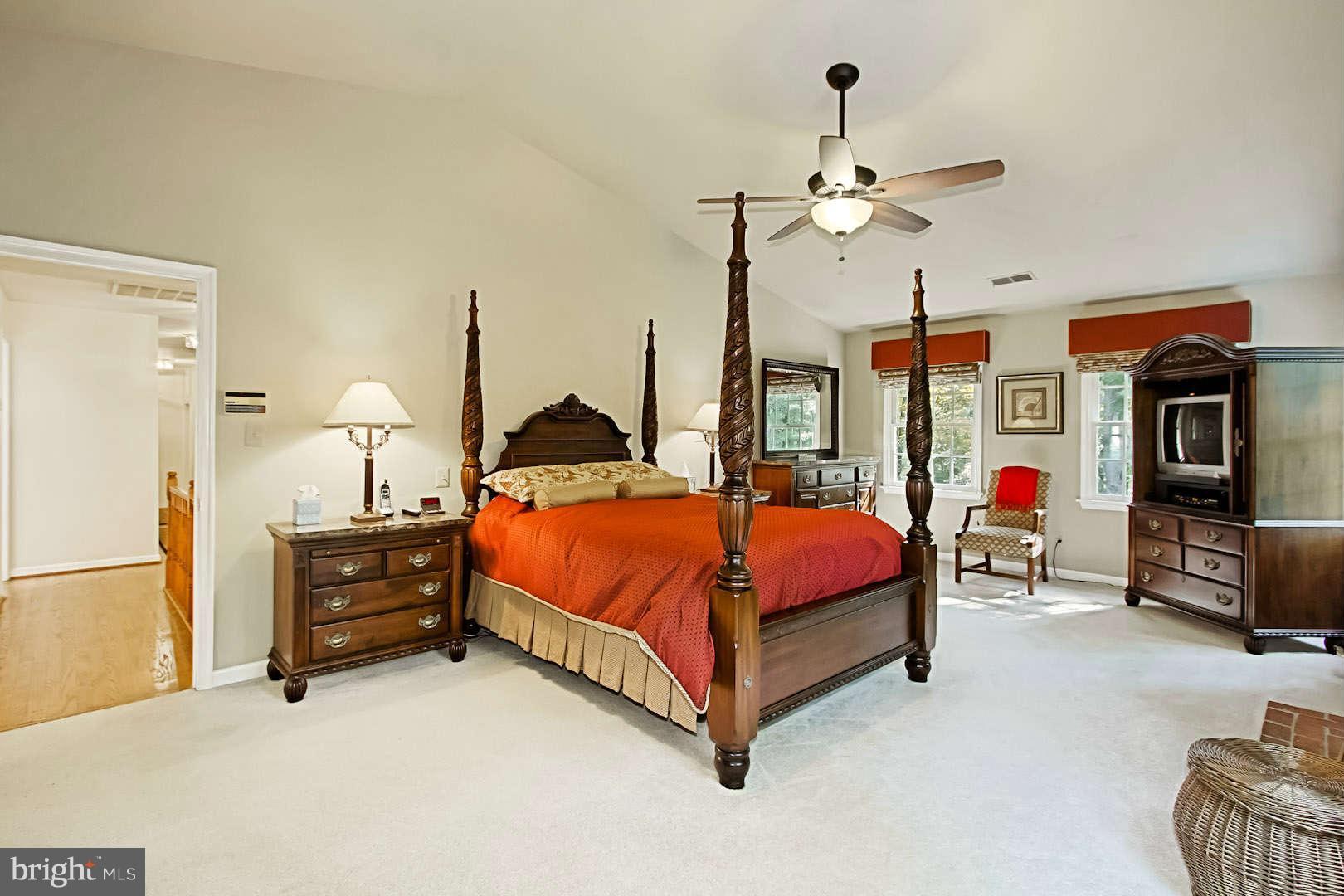 12101 Chapel Road Clifton, VA 20124 - Photo 12 of 29 Master Bedroom with Vaulted Ceiling