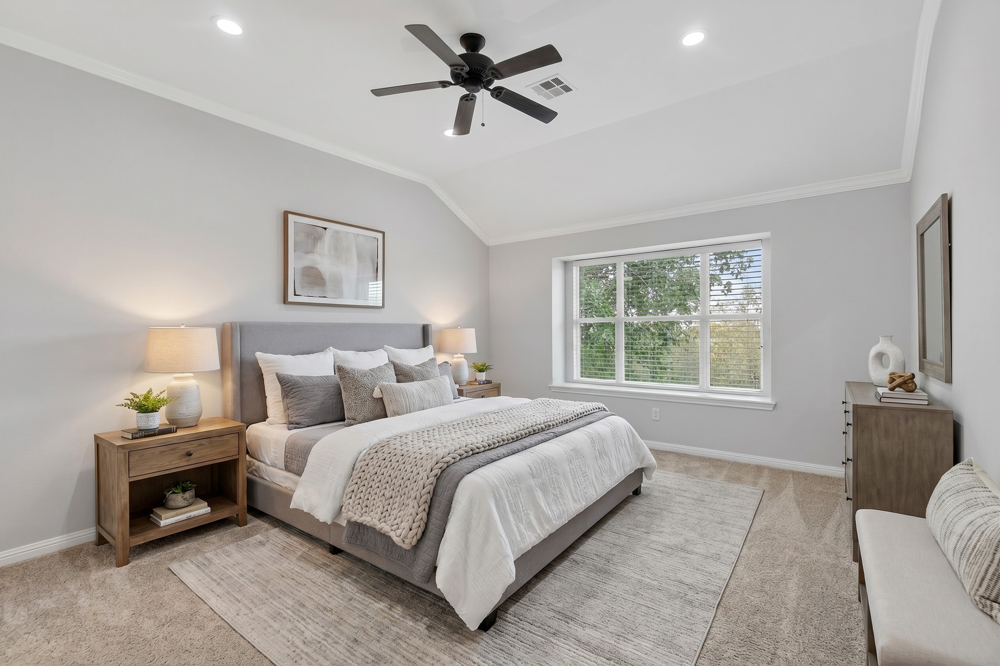 8617 Cobblestone Austin, TX 78735 - Photo 20 of 39 a bedroom with bed and a window