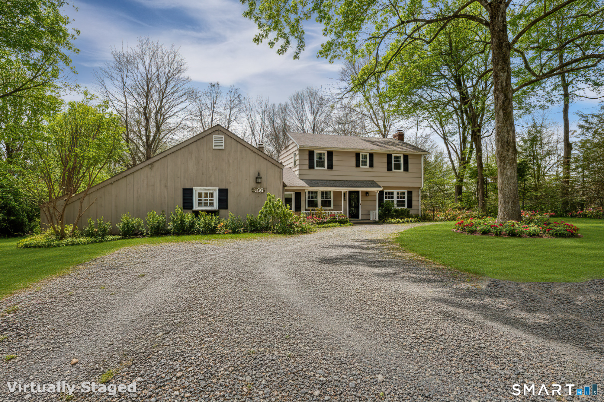 168 Tackora Trail Ridgefield, CT 06877 - Photo 1 of 1 Circular driveway