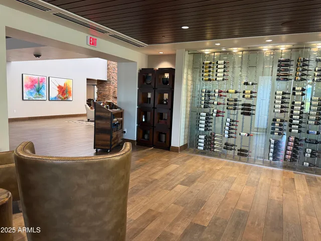 a view of a living room with furniture