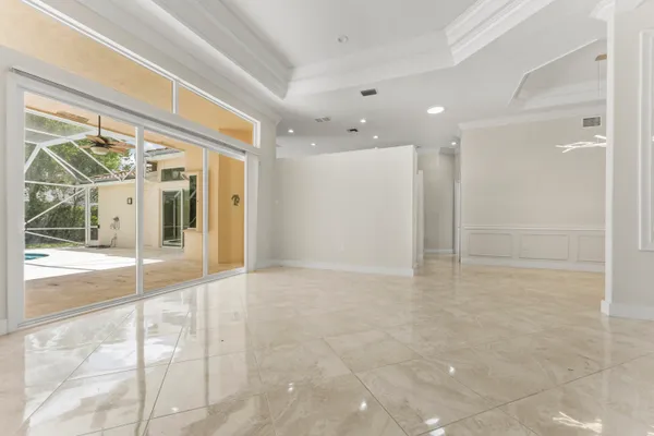 a view of an empty room