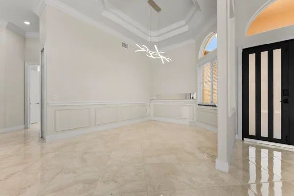 a view of an empty room