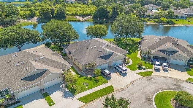 208 Lamonte Pointe Circle DeBary, FL 32713 - Photo 36 of 47 an aerial view of a house with outdoor space and lake view