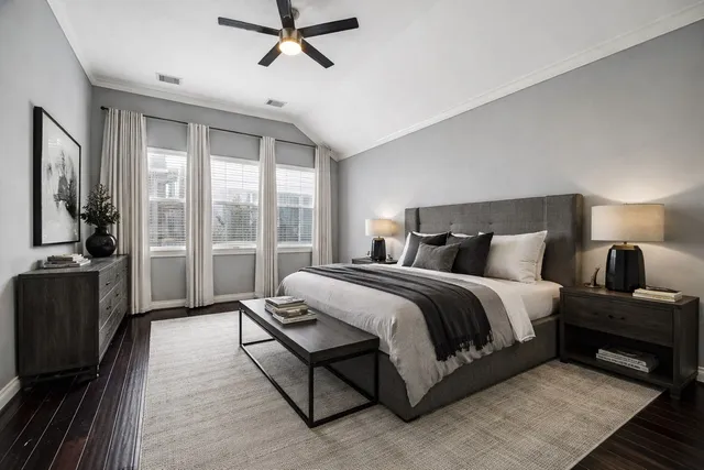 a kitchen with a refrigerator sink and stainless steel appliances