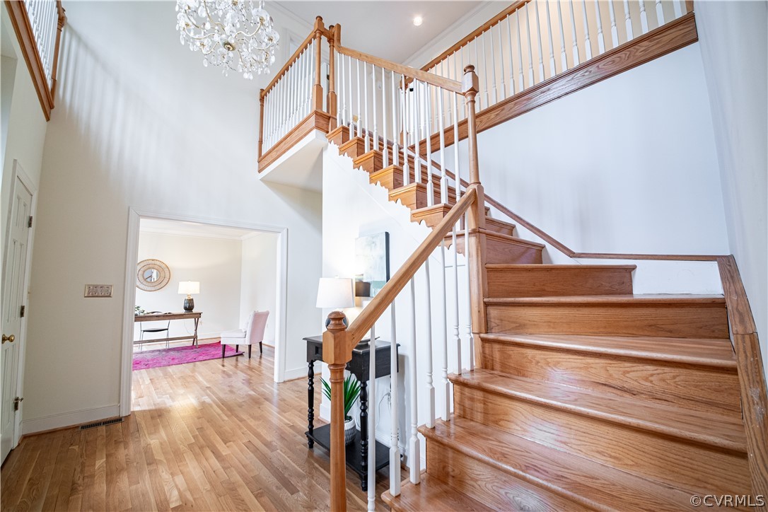 10497 Georgetown Road Mechanicsville, VA 23116 - Photo 4 of 50 a view of entryway and hall with wooden floor