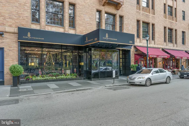 a building view with a street