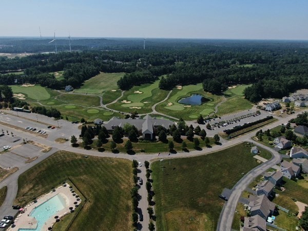 342 Country Club Way Kingston, MA 02364 - Photo 20 of 22 an aerial view of a house with a yard