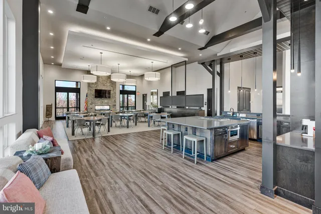 a view of a city and lake