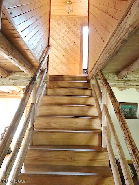 530 Stoner Road Clinton, OH 44216 - Photo 21 of 35 STAIRWELL UP TO BEDRM WING - BATHS - OFFICE - FAM RM