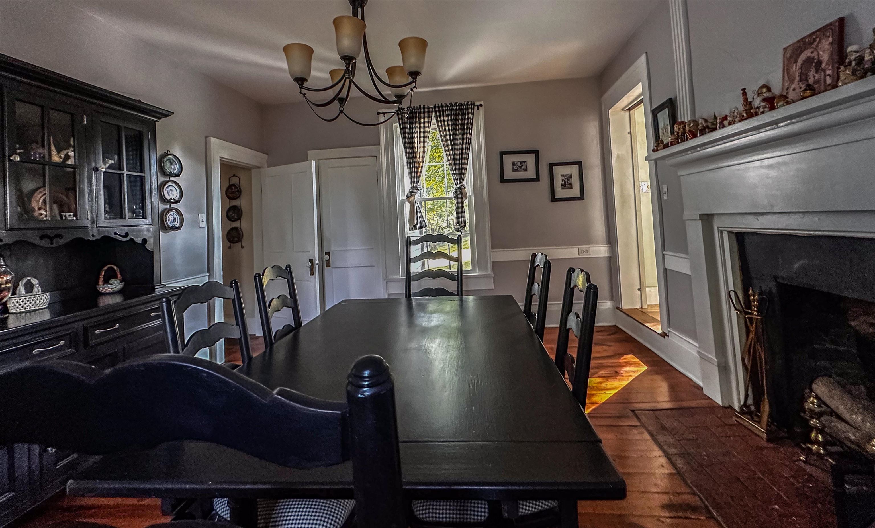 19 Mt Hermon Road Middlebrook, VA 24459 - Photo 43 of 70 a view of a dining room with furniture window and wooden floor