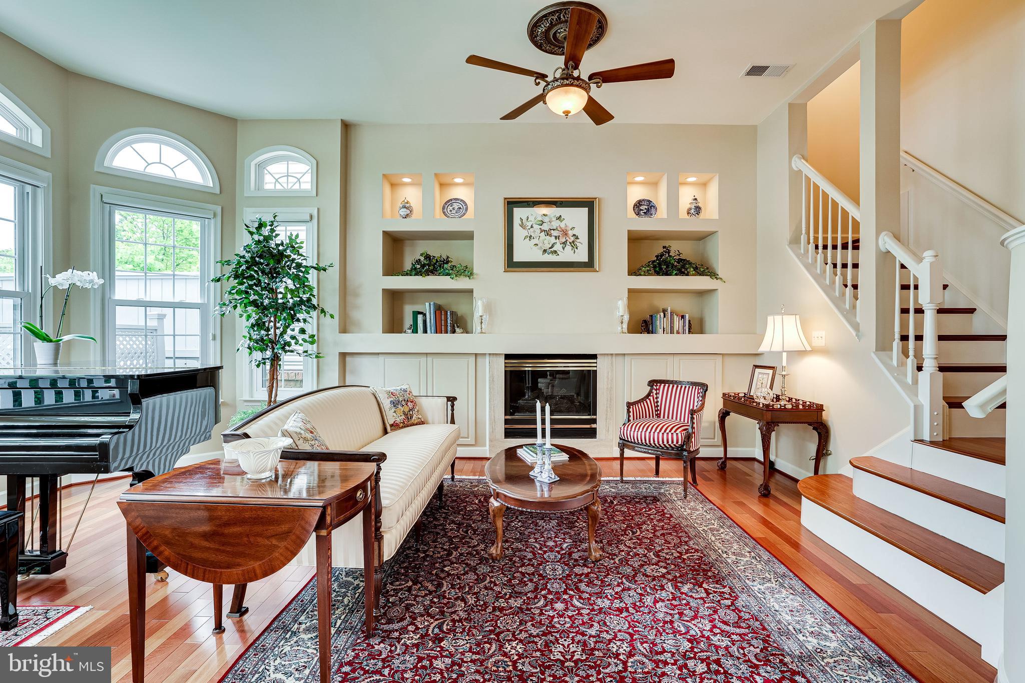 1933 Logan Manor Drive Reston, VA 20190 - Photo 28 of 120 Great Room Gas Fireplace and Built In Niches