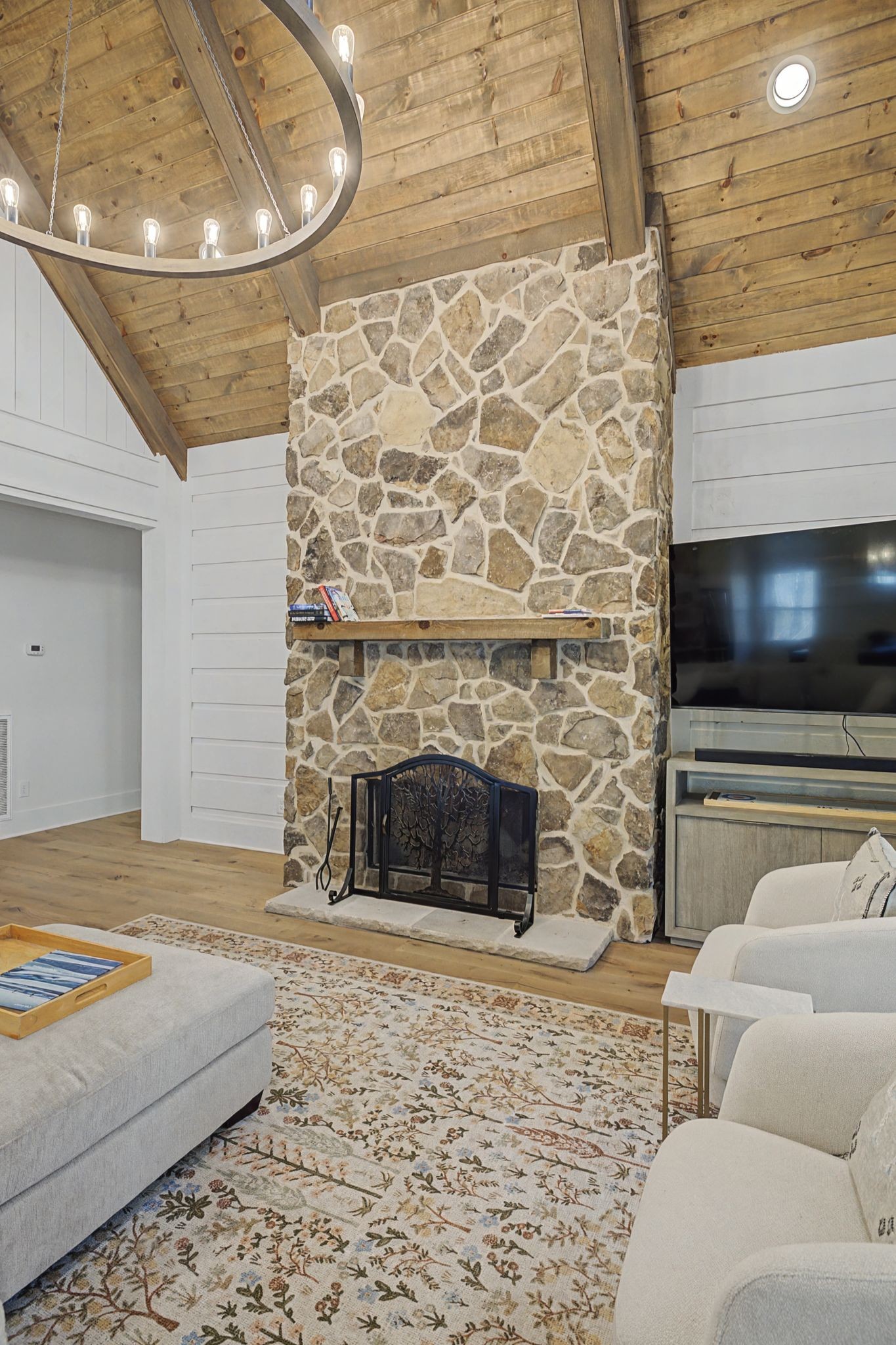 1863 Lake Louisa Loop Monteagle, TN 37356 - Photo 12 of 63 a living room with furniture and a fireplace