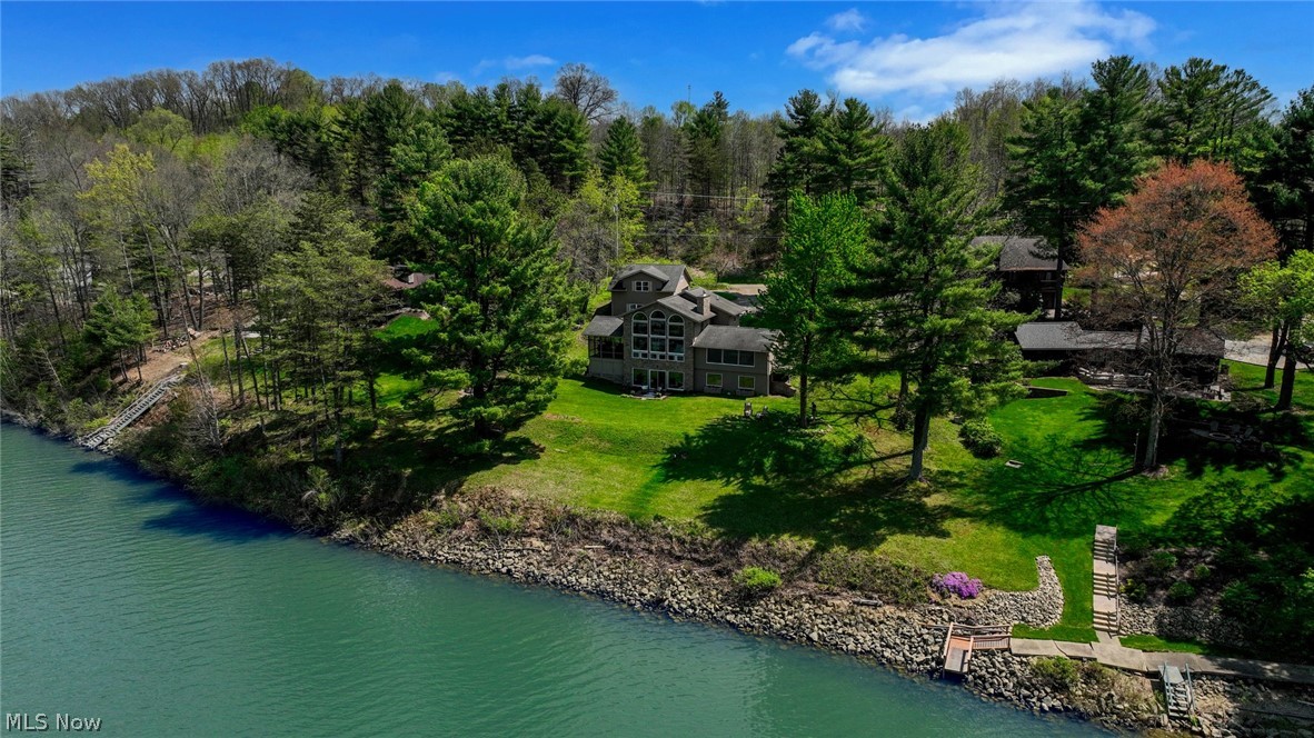 2873 Lodge Road Southwest Sherrodsville, OH 44675 - Photo 5 of 50 This aerial view shows what a phenomenal location the home sits on