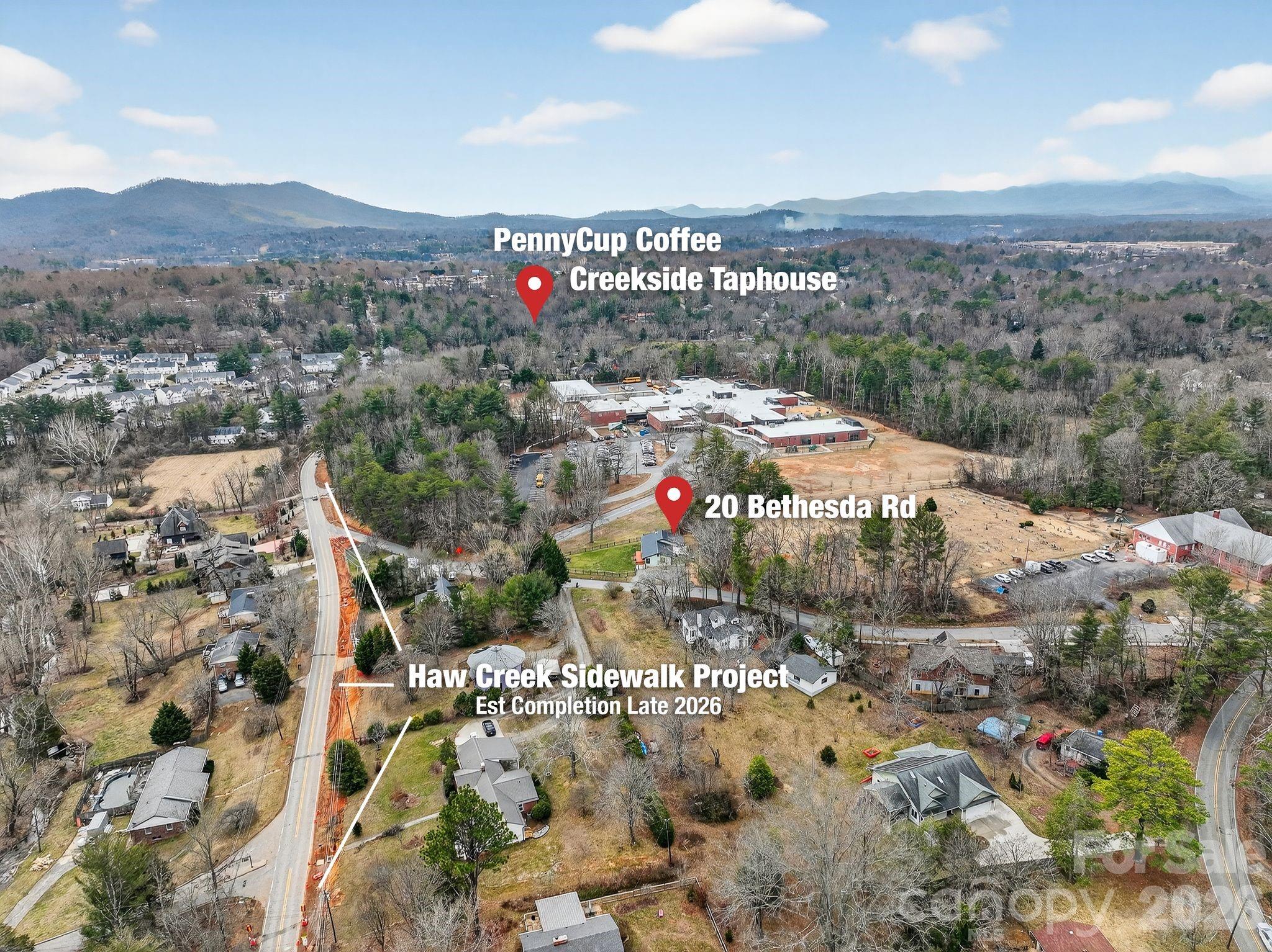 20 Bethesda Road Asheville, NC 28805 - Photo 2 of 30 a view of city and mountain