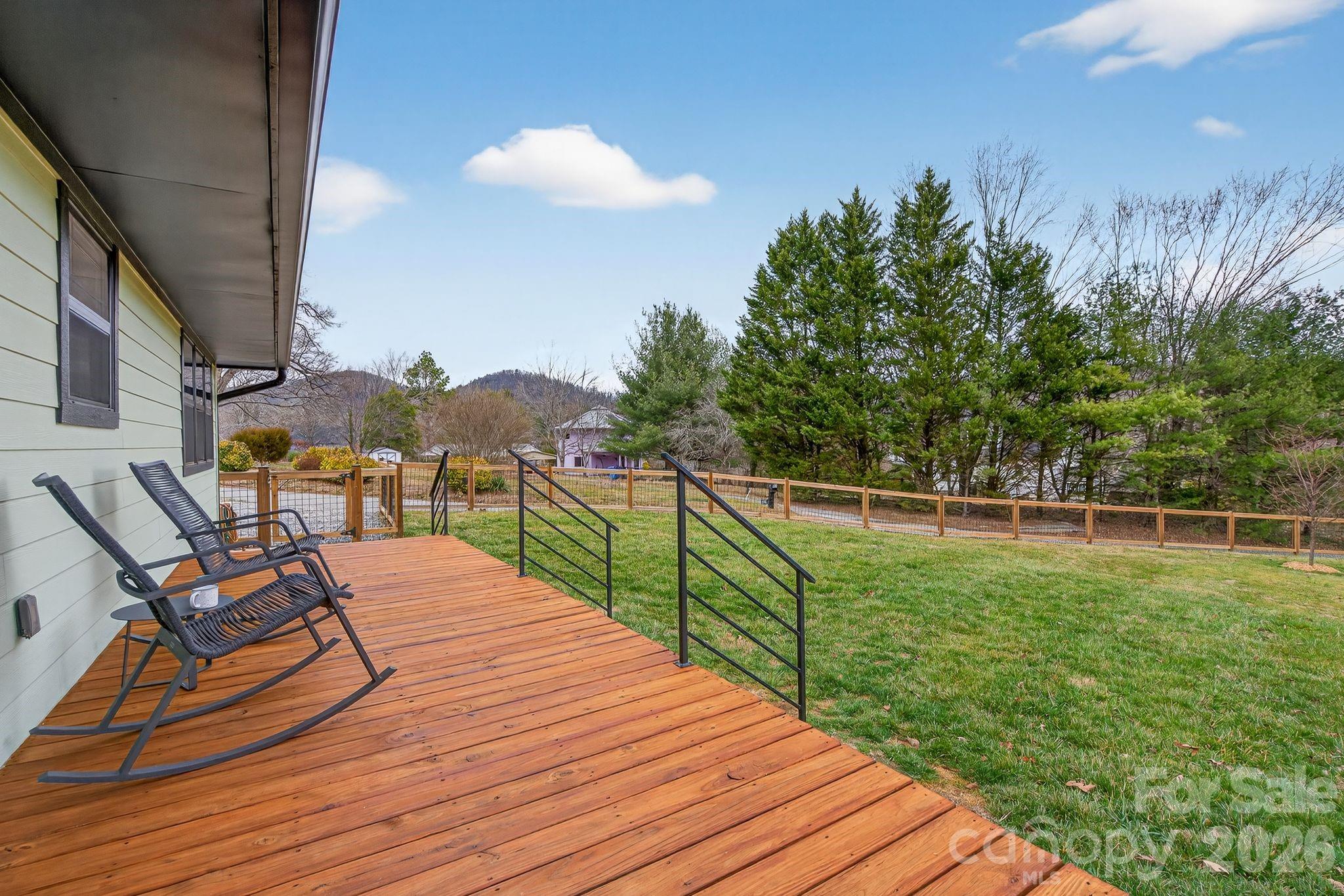 20 Bethesda Road Asheville, NC 28805 - Photo 29 of 30 a deck view with a seating space
