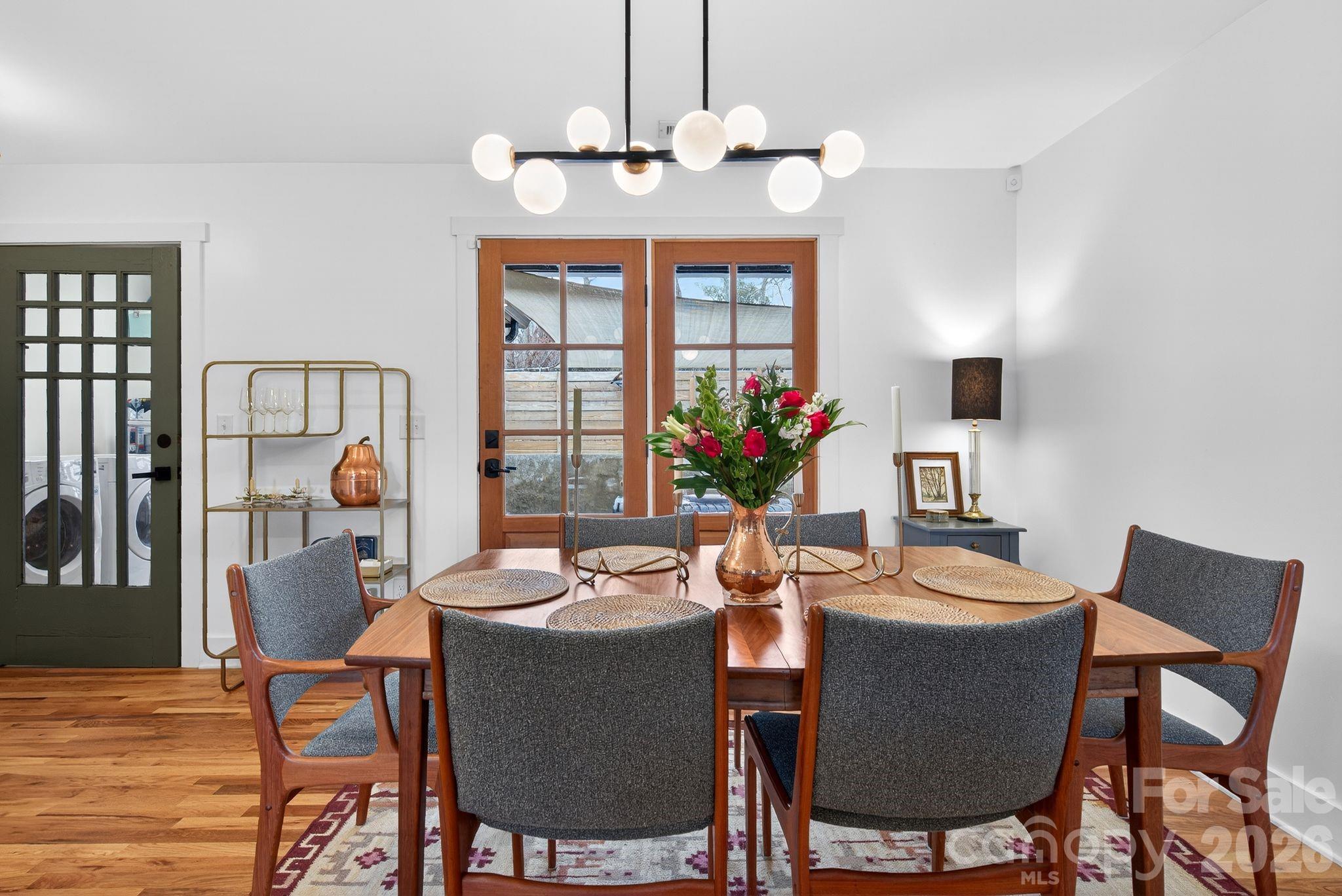 20 Bethesda Road Asheville, NC 28805 - Photo 10 of 30 a view of a dining room with furniture window and wooden floor