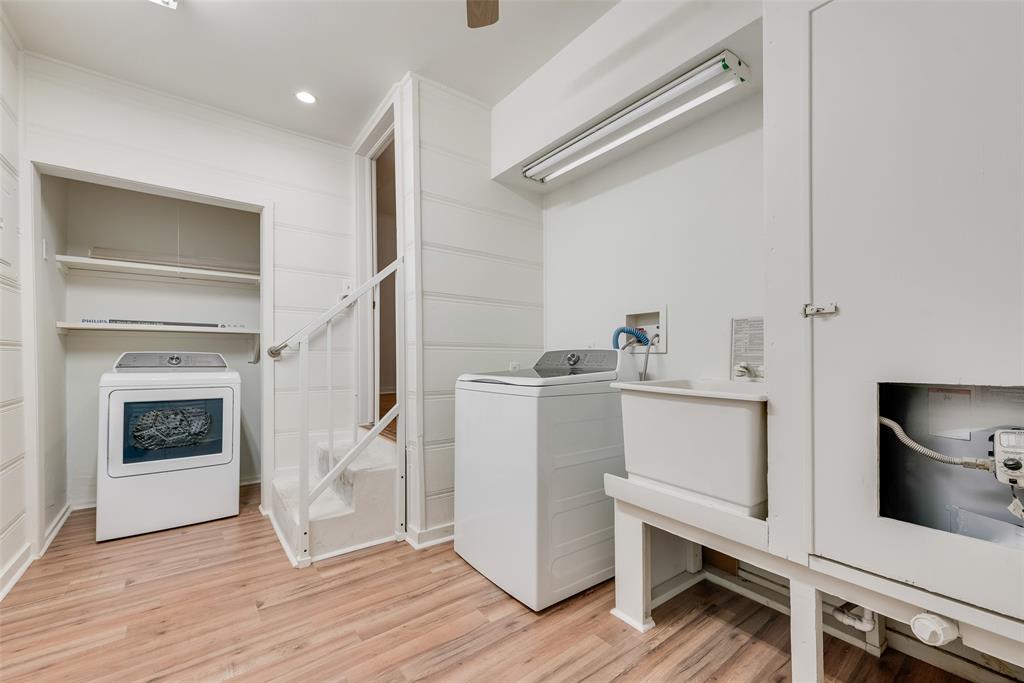 1104 Trinity View Street Irving, TX 75060 - Photo 23 of 34 a room with a fireplace and wooden floor