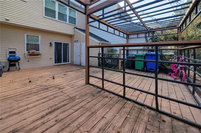 a view of a roof deck