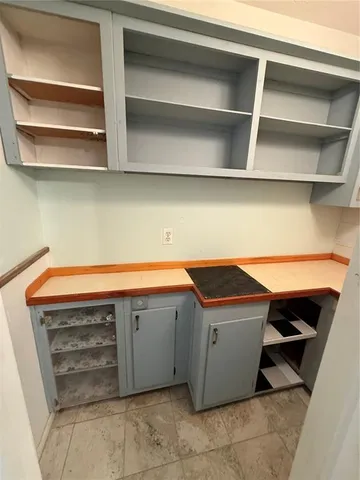 a room with storage and utility