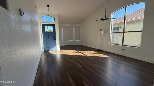 a view of small space with racks on the wall