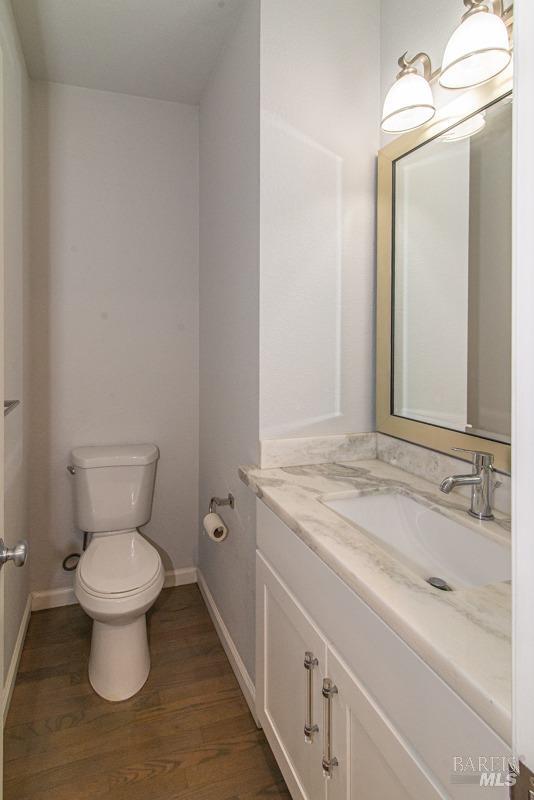 23 Baypoint Drive San Rafael, CA 94901 - Photo 14 of 40 a bathroom with a sink and a toilet