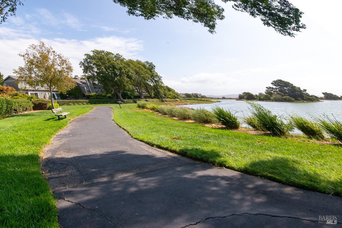 23 Baypoint Drive San Rafael, CA 94901 - Photo 38 of 40 a view of a lake with a big yard