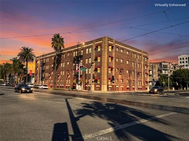 a front view of a building