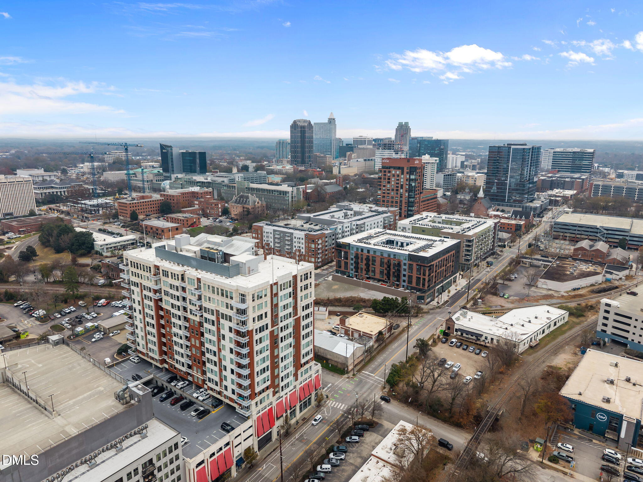 400 West North Street, Unit 814 Raleigh, NC 27603 - Photo 42 of 45 a city view with tall buildings
