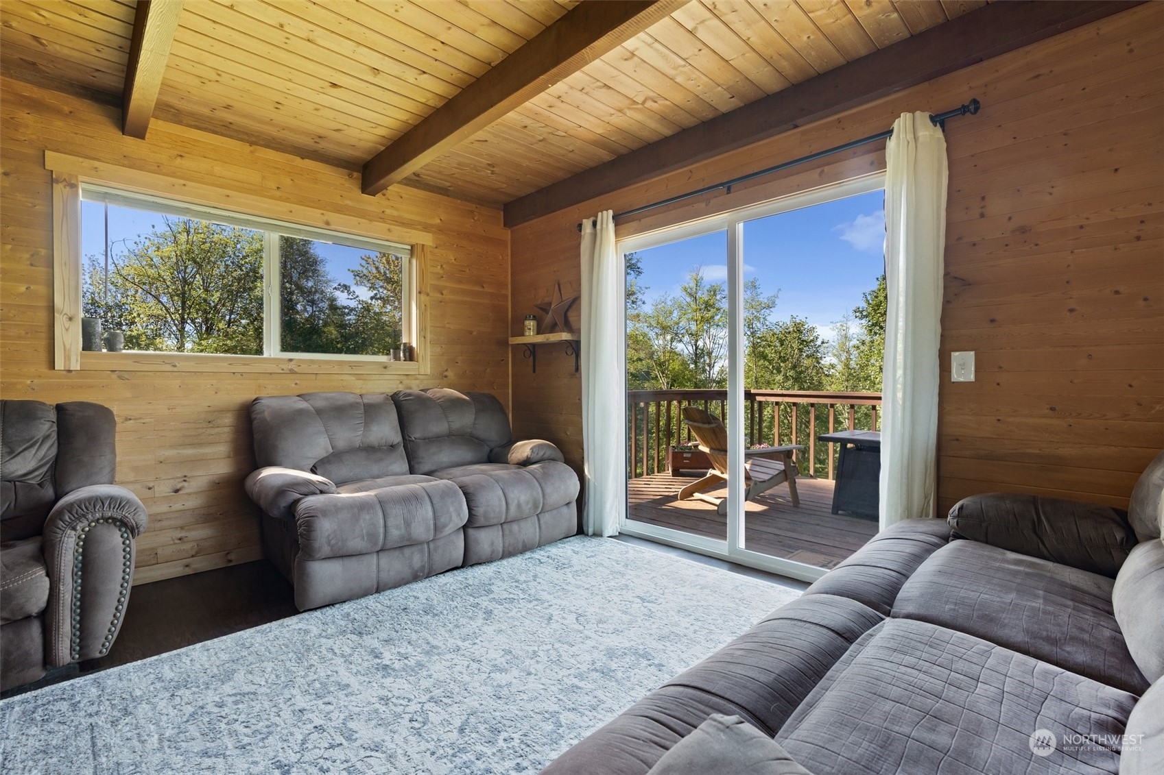 239 View Ridge Road Onalaska, WA 98570 - Photo 12 of 33 a living room with furniture and a large window