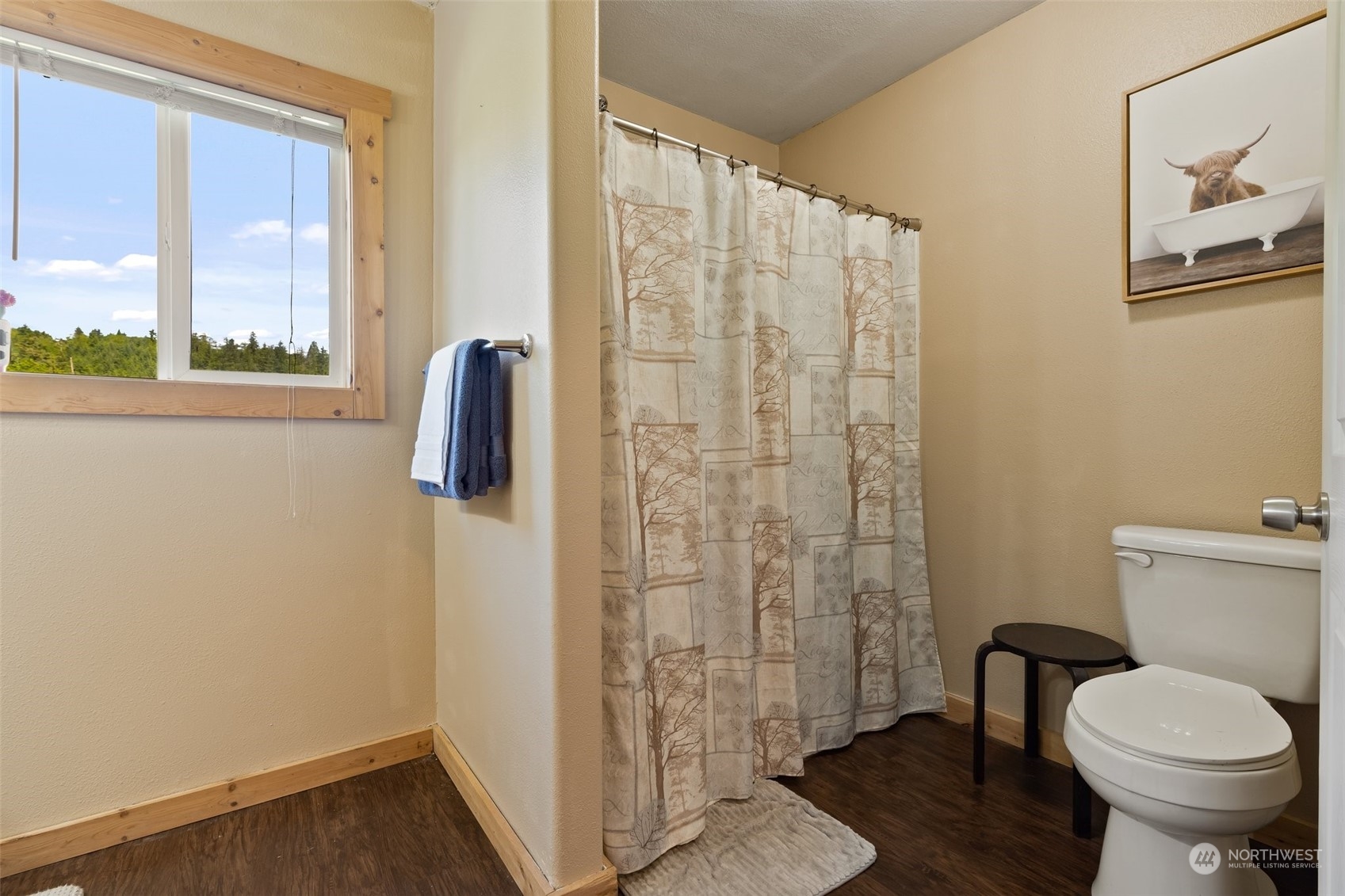 239 View Ridge Road Onalaska, WA 98570 - Photo 24 of 33 a bathroom with a toilet and a shower