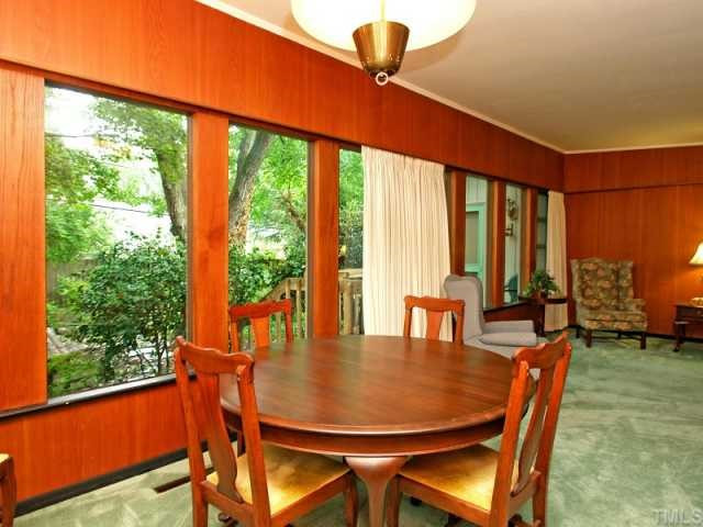 Where will you ever see original paneling and windows such as these??? Dining Room