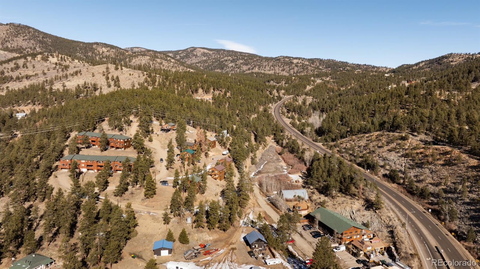 206 Virginia Road Bailey, CO 80421 - Photo 3 of 9 an aerial view of houses with a street