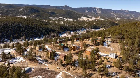 a view of city and mountain
