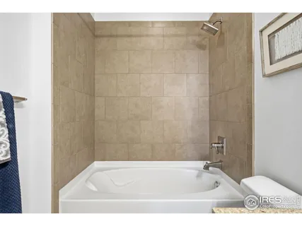 a bathroom with a tub