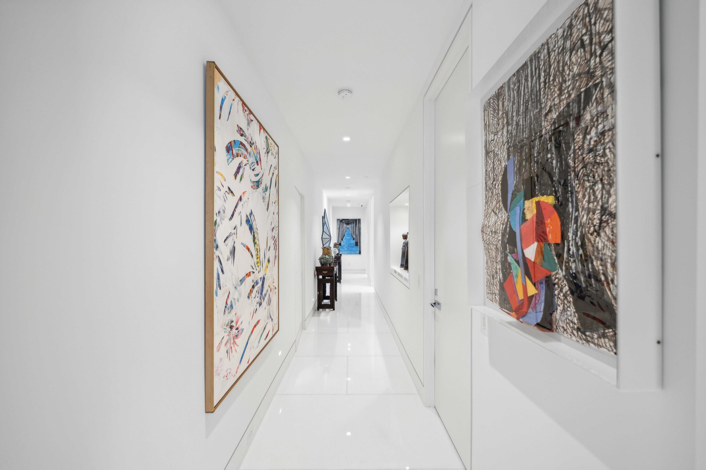 1100 South Flagler Drive, Unit 1801 West Palm Beach, FL 33401 - Photo 15 of 56 Art Gallery - Cooridor to Guest Bedrooms