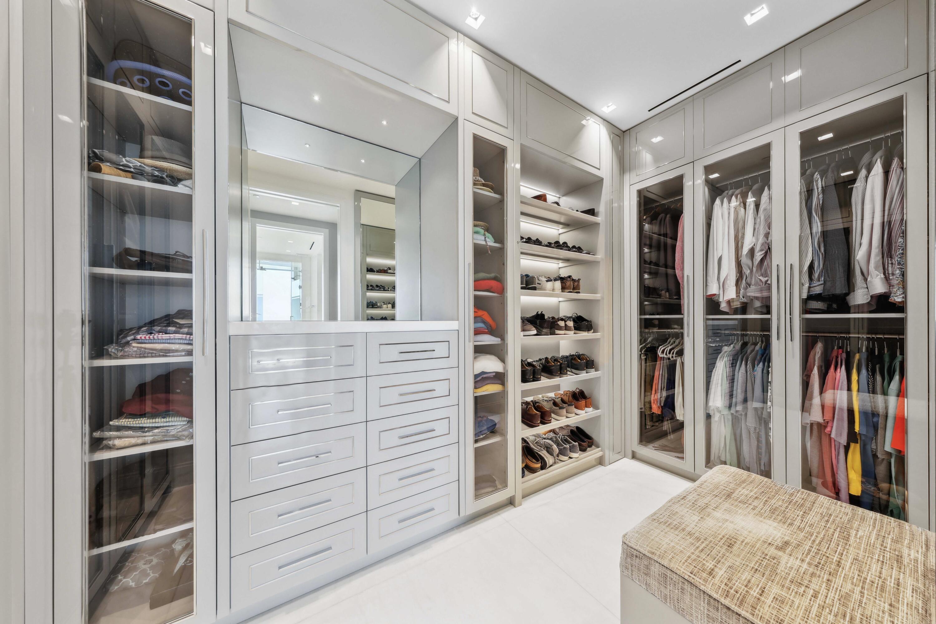 1100 South Flagler Drive, Unit 1801 West Palm Beach, FL 33401 - Photo 26 of 56 a view of walk in closet and cabinet