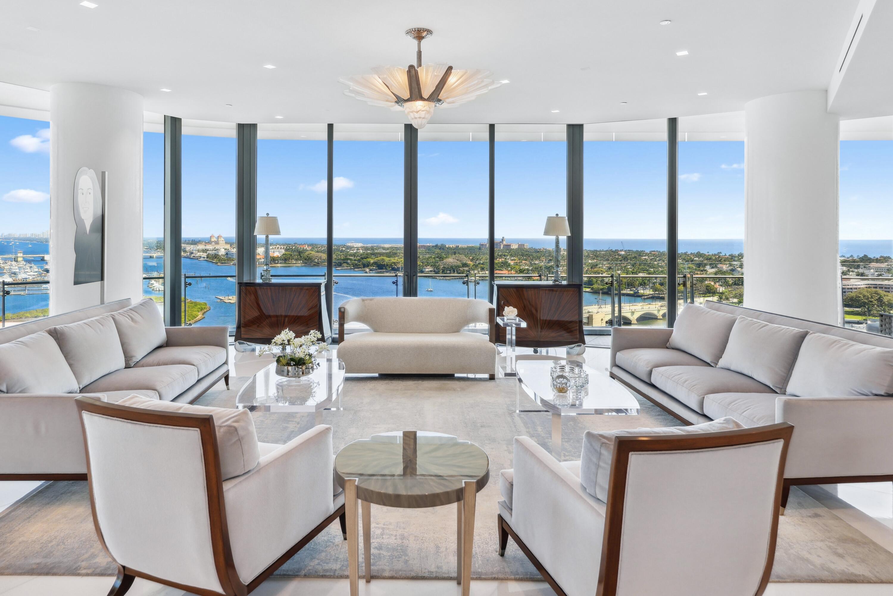 1100 South Flagler Drive, Unit 1801 West Palm Beach, FL 33401 - Photo 3 of 56 5.1 Living Room