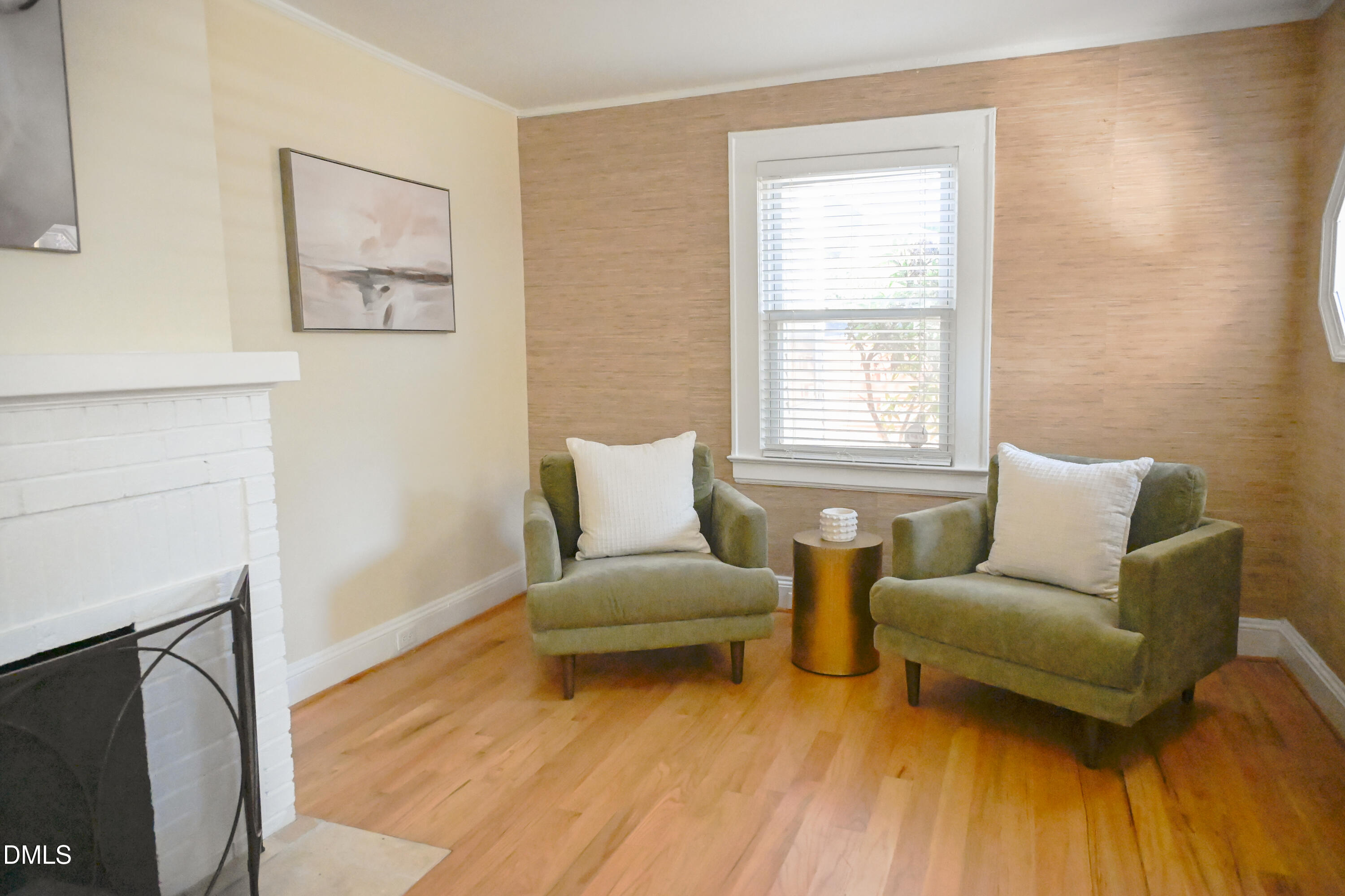 1109 North Elizabeth Street Durham, NC 27701 - Photo 12 of 44 a living room with furniture and a fireplace