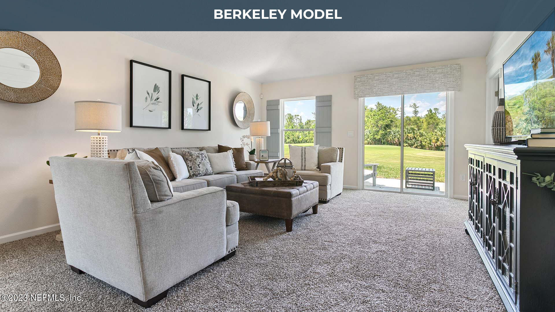 57 Windsor Lane St. Augustine, FL 32084 - Photo 8 of 28 a living room with furniture and a fireplace