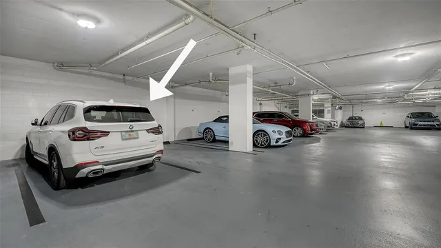 a car parked in parking space