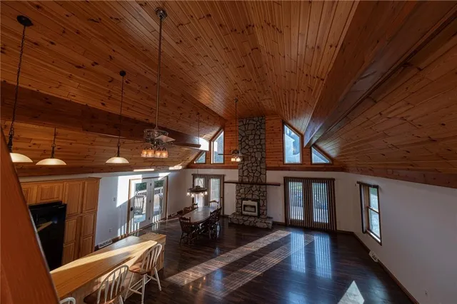 a roof deck with furniture