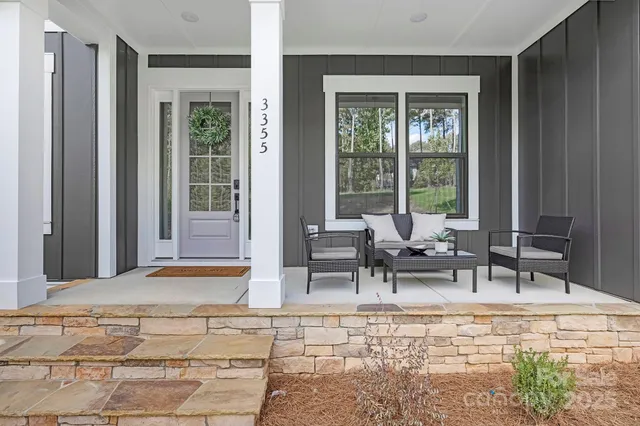 a living room filled with furniture