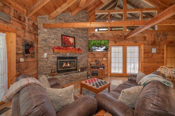 237 Cherokee Path Way Sevierville, TN 37876 - Photo 3 of 25 almost-heaven-vaulted-living-room-600x40