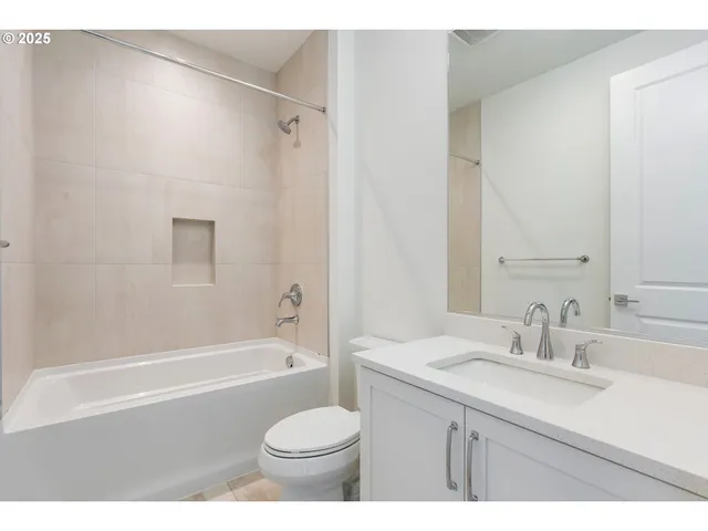 a view of a room with a window