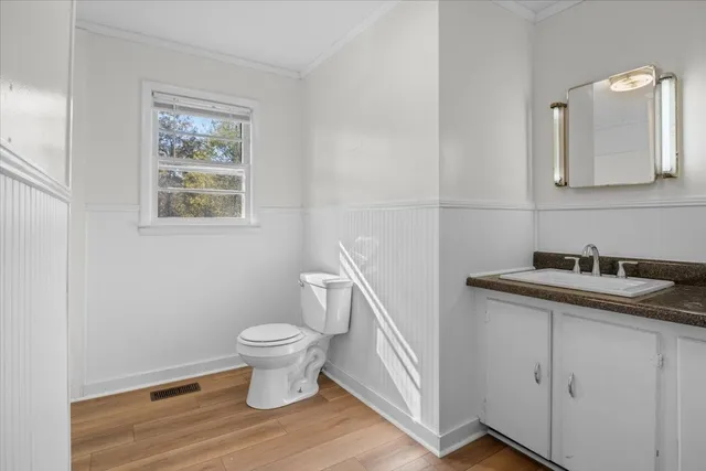 a house view with a garden