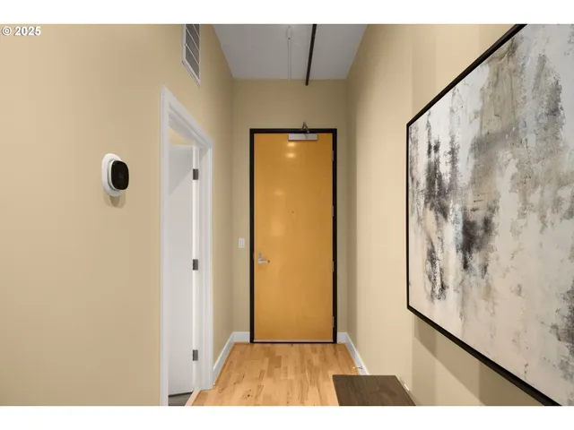 a view of an front door