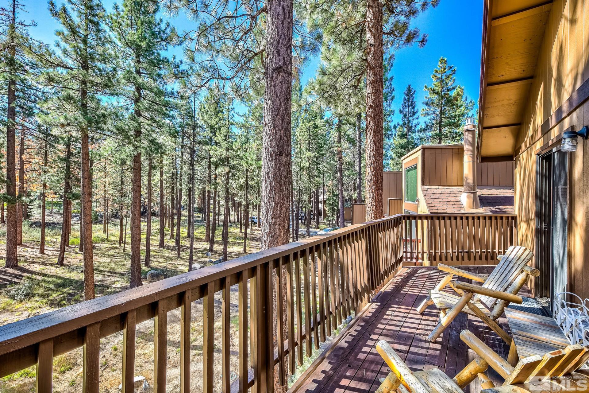 84 Rubicon Circle North, Unit C Stateline, NV 89449 - Photo 2 of 22 a view of balcony with wooden floor and fence
