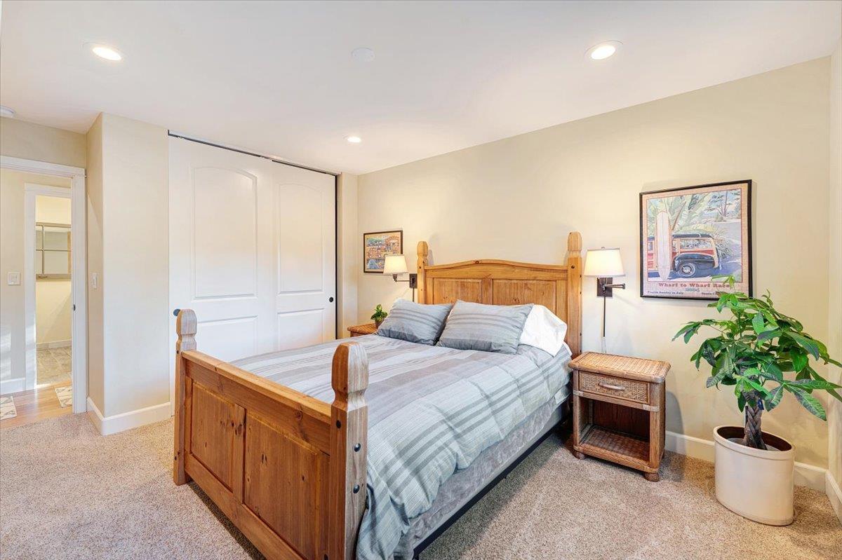 7409 Hihn Road Ben Lomond, CA 95005 - Photo 54 of 101 a bedroom with a bed and a couch