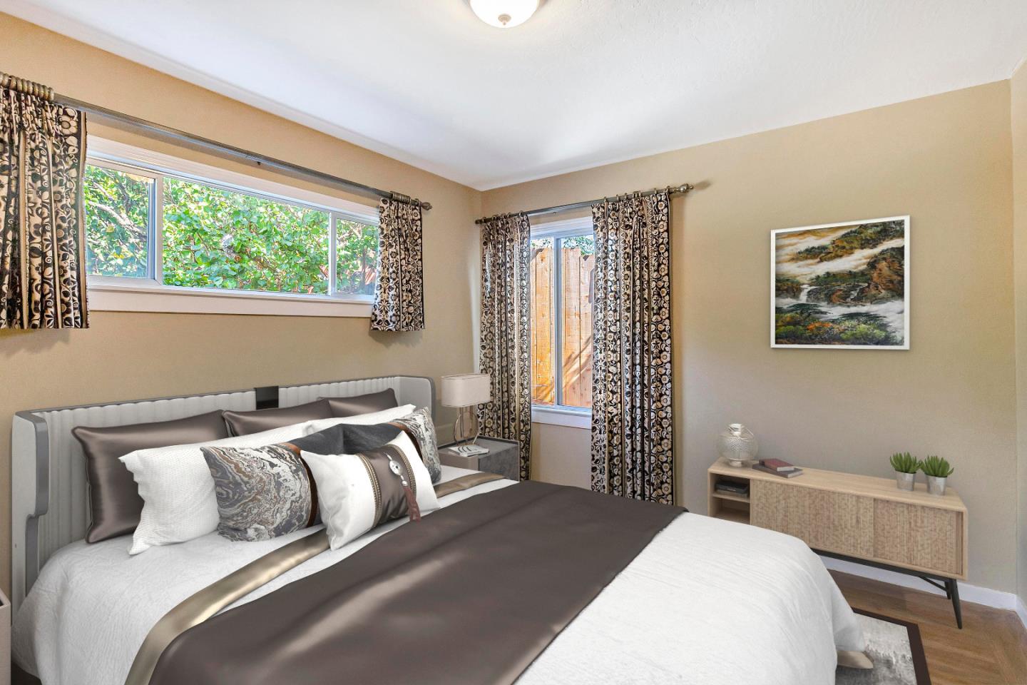 508 Park Boulevard Millbrae, CA 94030 - Photo 14 of 24 a bedroom with a large bed and a window